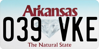 AR license plate 039VKE