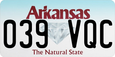 AR license plate 039VQC