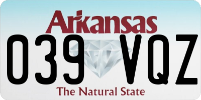 AR license plate 039VQZ