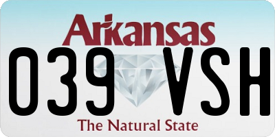 AR license plate 039VSH