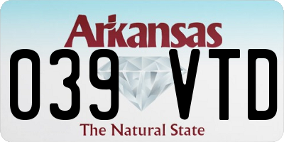 AR license plate 039VTD
