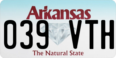 AR license plate 039VTH