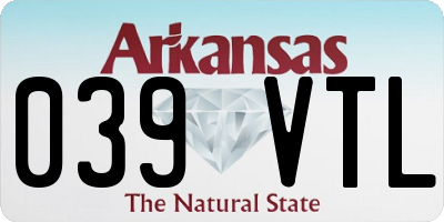 AR license plate 039VTL