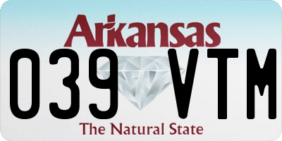 AR license plate 039VTM