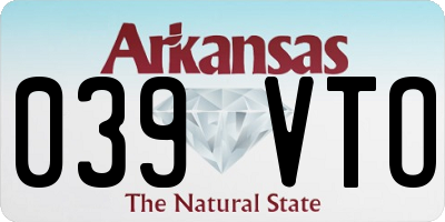 AR license plate 039VTO