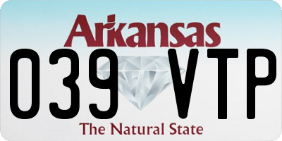 AR license plate 039VTP