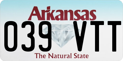 AR license plate 039VTT