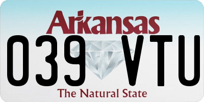 AR license plate 039VTU