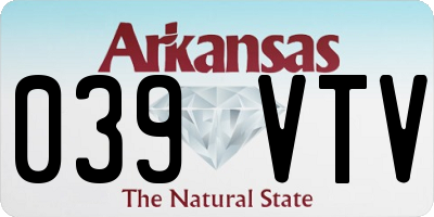 AR license plate 039VTV