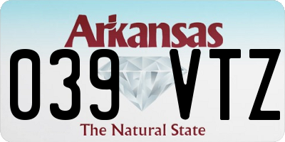 AR license plate 039VTZ