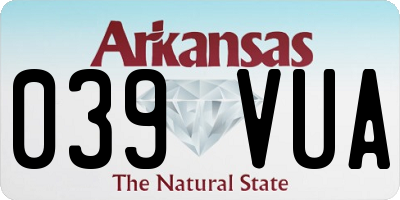 AR license plate 039VUA