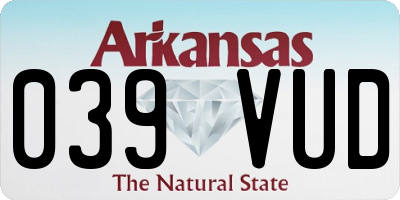 AR license plate 039VUD