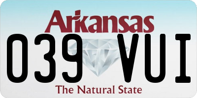 AR license plate 039VUI