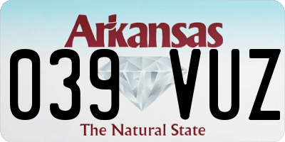 AR license plate 039VUZ
