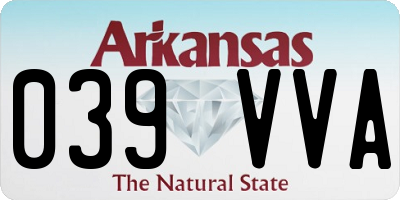 AR license plate 039VVA