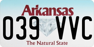 AR license plate 039VVC