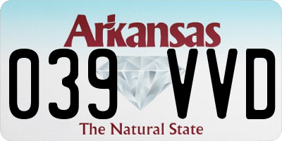 AR license plate 039VVD