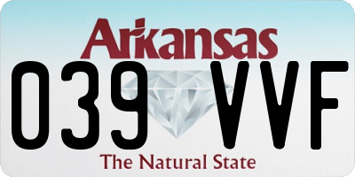 AR license plate 039VVF