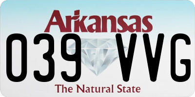 AR license plate 039VVG