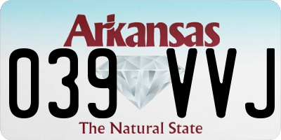 AR license plate 039VVJ