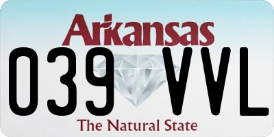 AR license plate 039VVL