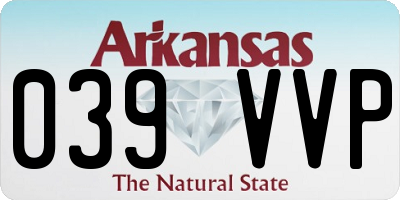 AR license plate 039VVP