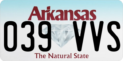 AR license plate 039VVS