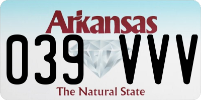 AR license plate 039VVV