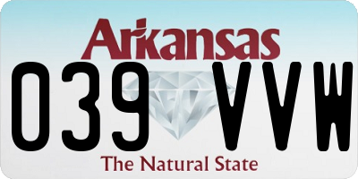 AR license plate 039VVW