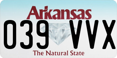 AR license plate 039VVX