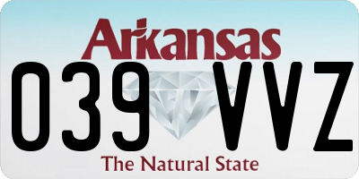 AR license plate 039VVZ