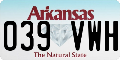 AR license plate 039VWH
