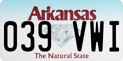 AR license plate 039VWI