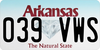 AR license plate 039VWS