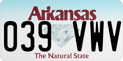 AR license plate 039VWV
