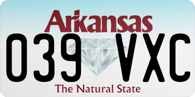 AR license plate 039VXC