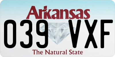 AR license plate 039VXF