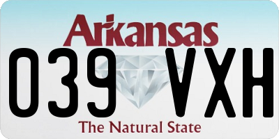 AR license plate 039VXH