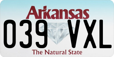 AR license plate 039VXL