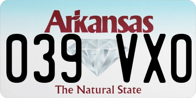 AR license plate 039VXO