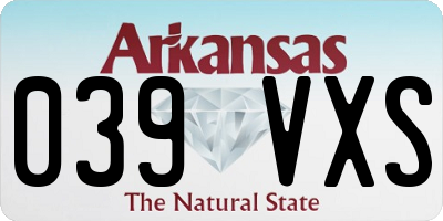 AR license plate 039VXS