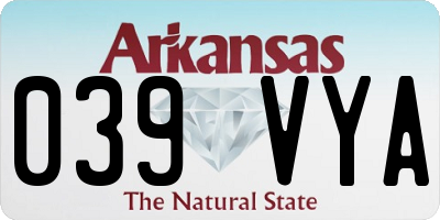 AR license plate 039VYA