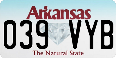 AR license plate 039VYB