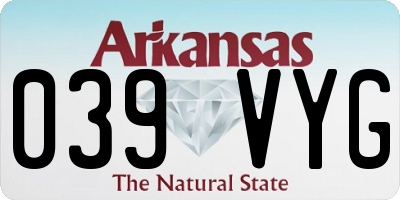 AR license plate 039VYG