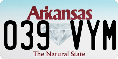 AR license plate 039VYM