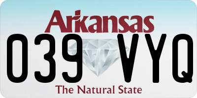 AR license plate 039VYQ