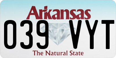 AR license plate 039VYT