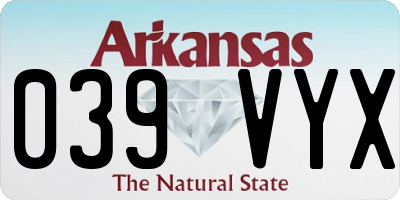 AR license plate 039VYX