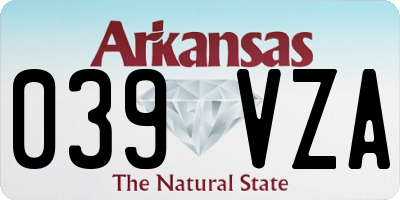 AR license plate 039VZA