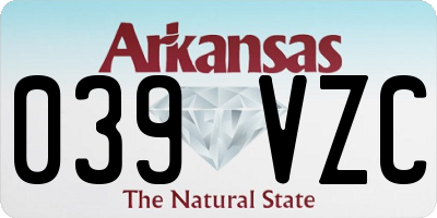 AR license plate 039VZC